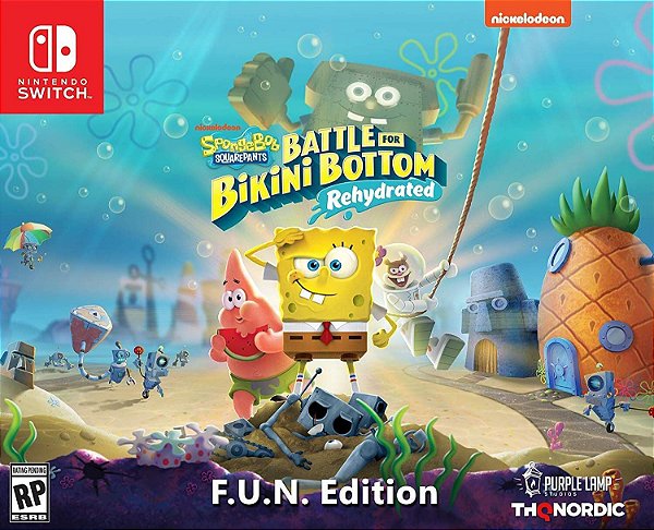 Spongebob Squarepants Battle for Bikini Bottom Rehydrated F.U.N. Edit. - Switch