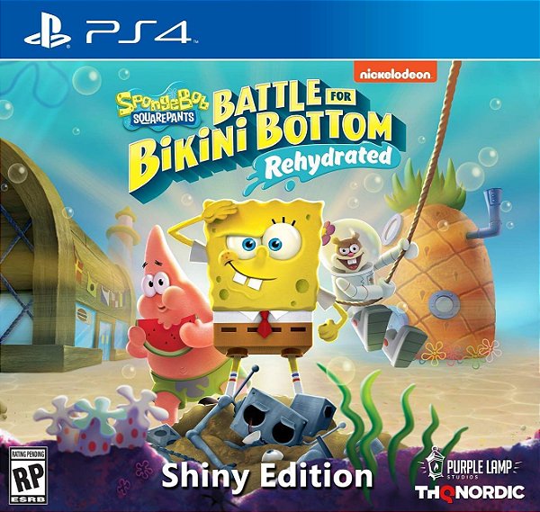 Jogo Spongebob Squarepants Battle For Bikini Bottom Rehydrated - Playstation 4 - Thq