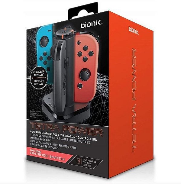 Carregador Quadruplo Joy-Con Tetra Power Bionik - Switch