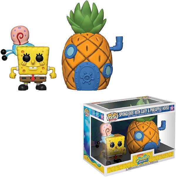 Funko Pop Bob Esponja 02 Spongebob With Gary Pineapple House