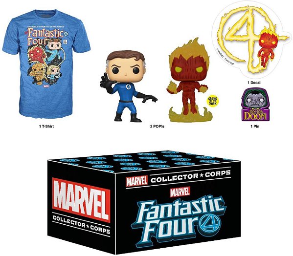 Funko Marvel Collector Corps Box Fantastic Four - XL