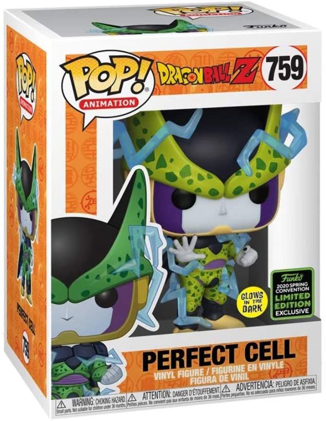 Funko Pop Dragon Ball Z 759 Perfect Cell Limited Glows in the Dark