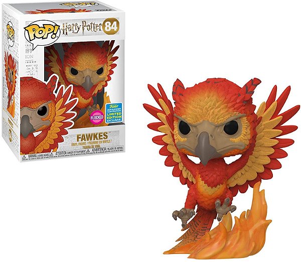Funko Pop Harry Potter 84 Fawkes Flocked Limited