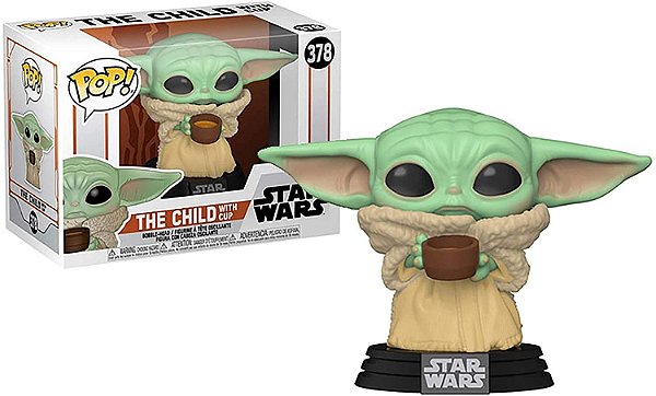 Funko Pop Star Wars Mandalorian 378 The Child w/ Cup Baby Yoda