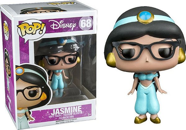 Funko Pop Disney 68 Jasmine Nerd W/ Glasses Exclusive