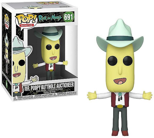 Funko Pop Rick And Morty 691 Mr Poopy Butthole Auctioneer