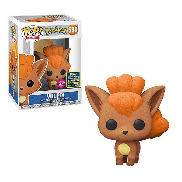 Funko Pop Pokemon 580 Vulpix Flocked Sdcc 2020