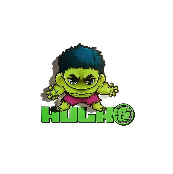 Mini Luminária 3D Light FX Vingadores Hulk