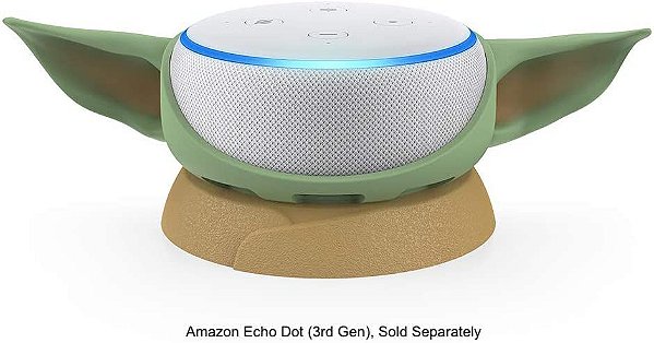 Suporte p/ Echo Dot 3rd Gen The Mandalorian Baby Yoda The Child