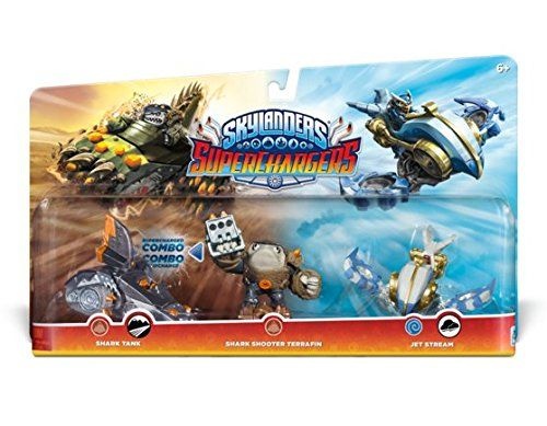 Skylanders SuperChargers 3Pack #1: Jet Stream, Shark Tank e Shark Shooter Terrafin