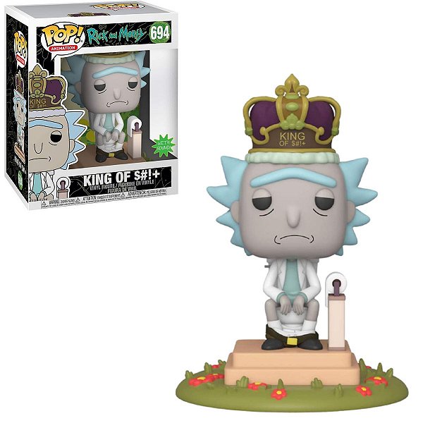 Funko Pop Rick And Morty 694 Rick King Of $#!+ c/ Som