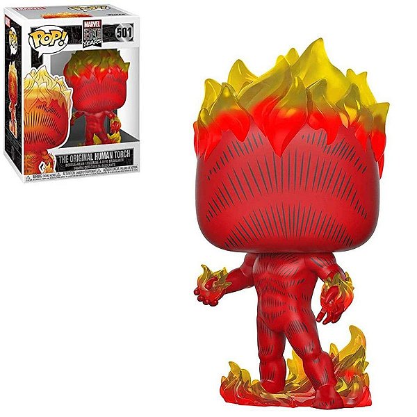 Funko Pop Marvel 501 The Original Human Torch (Tocha Humana)