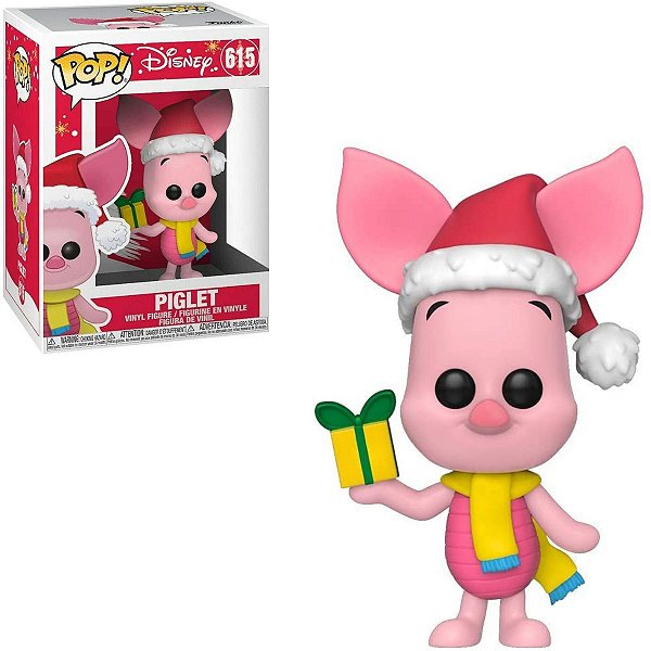 Boneco Funko Pop Disney 615 Holiday Piglet Leitão
