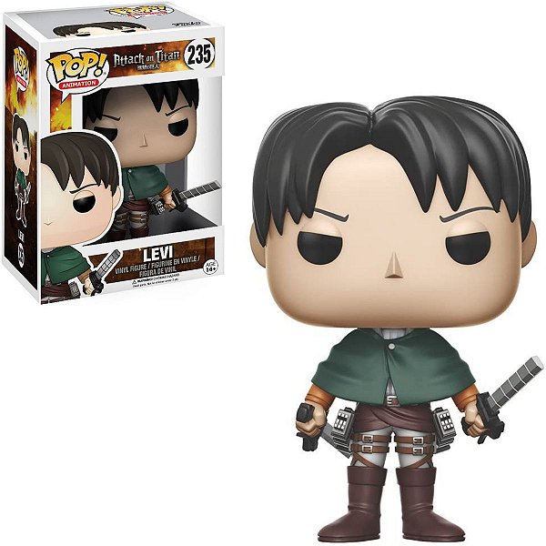 Funko Boneco do Capitão Levi Ackerman Pop Attack On Titan