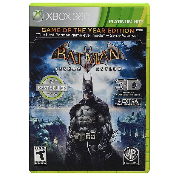Jogo Batman: Arkham Asylum Goty - Xbox 360 - Warner Bros Interactive Entertainment
