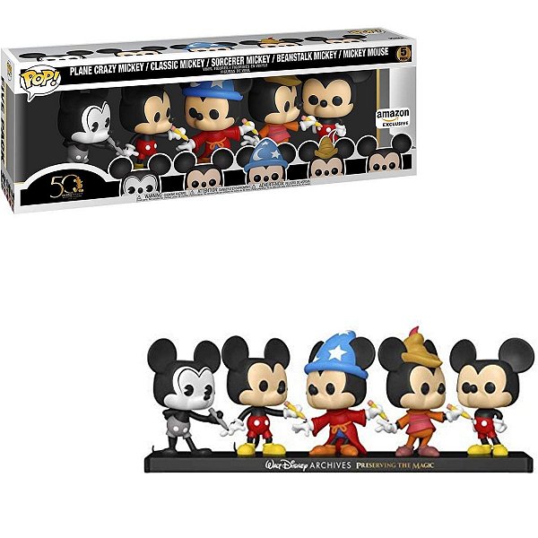 Funko Pop Disney Archives Mickey Mouse 5 Pack Exclusive