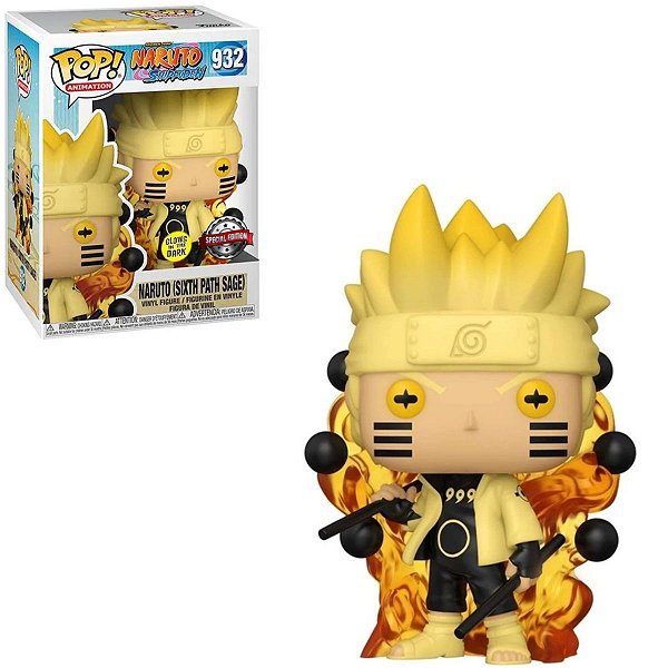 Funko Pop Naruto Shippuden 932 Naruto Six Path Sage Glows