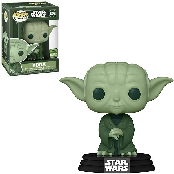 Funko Pop Star Wars 124 Yoda Military Green Limited Edition