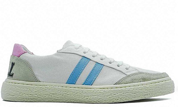 Tênis Feminino Couro/ Lona Barcelona Design | Luck Bull