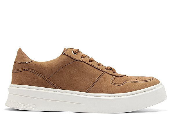 Tênis Couro Nobuck Baunilha Barcelona Design | Freedom Bull