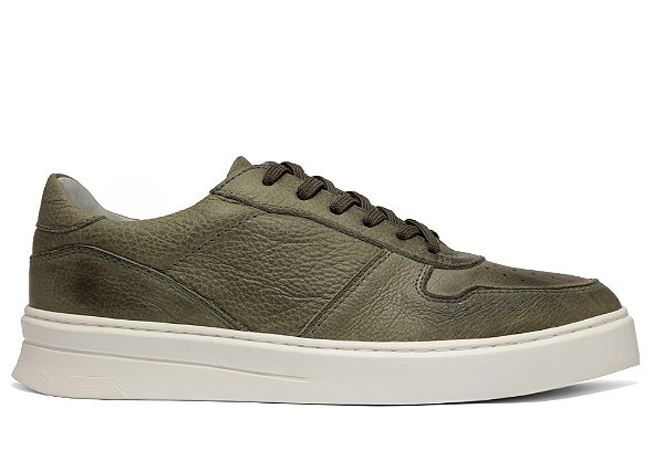 Tênis Couro Verde Barcelona Design | Freedom Bull