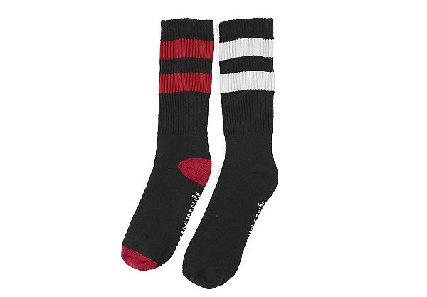 Kit 2 Pares De Meia Cano Alto Listras Barcelona Design