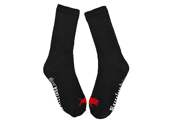 Meia Preta Cano Alto Barcelona Design