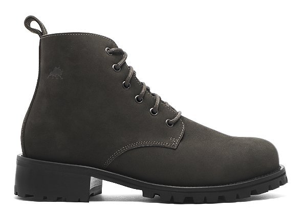 Bota Cano Médio Couro Nobuck Marrom Barcelona Design | Raw Bull