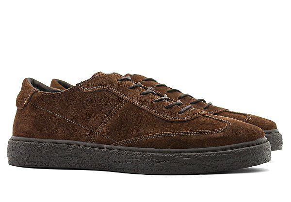 Tênis Couro Camurça Marrom Barcelona Design