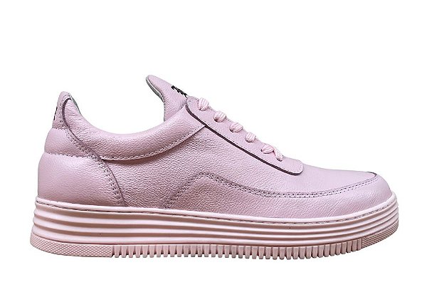 Tênis Masculino Couro Rosa Barcelona Design | Urban Bull