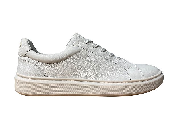 Tênis Couro Branco Barcelona Design