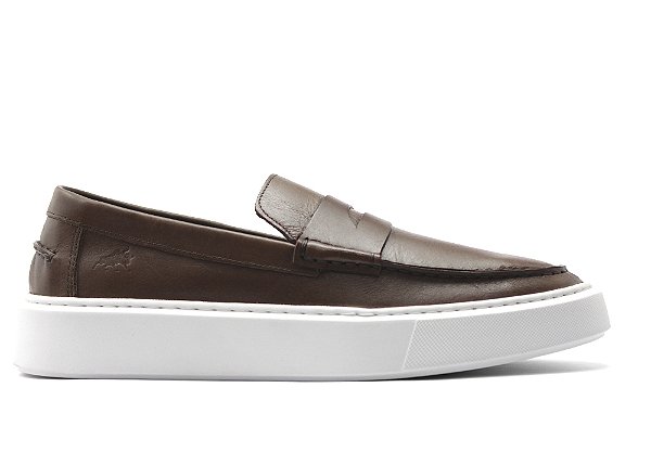 Tênis Loafer Couro Pinhão Barcelona Design