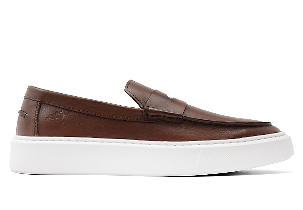 Tênis Loafer Couro Pinhão Barcelona Design