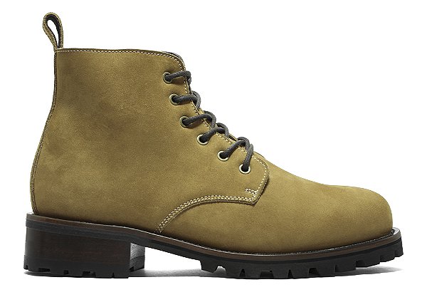 Bota Cano Médio Couro Caramelo Barcelona Design | Raw Bull
