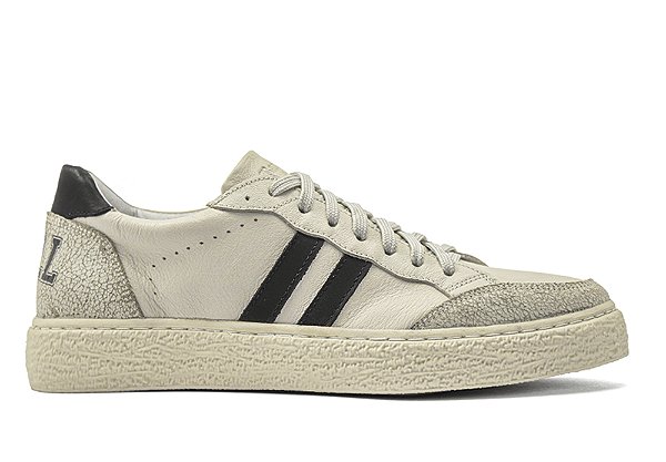 Tênis Sneakers Couro Nude/Preto Barcelona Design - Tam 33 ao 36 Luck Bull