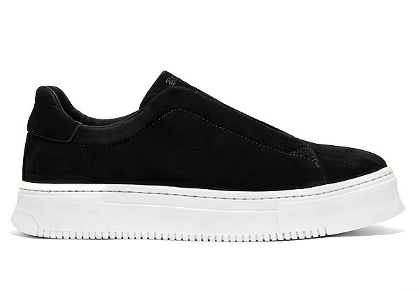Tênis Casual Couro Preto Nobuck Barcelona Design | Easy Bull