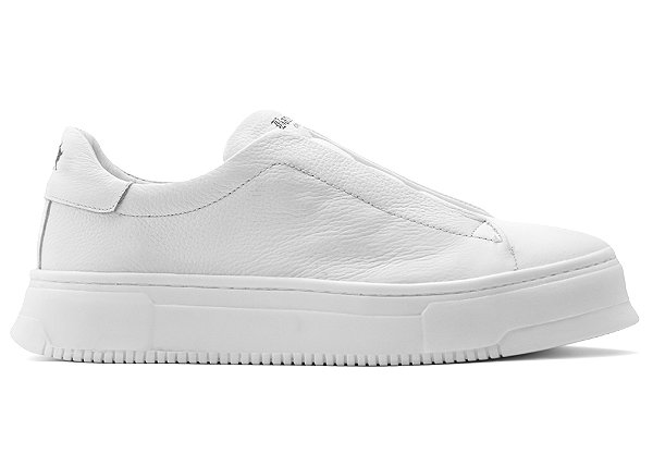 Tênis Casual Couro Branco Barcelona Design | Easy Bull