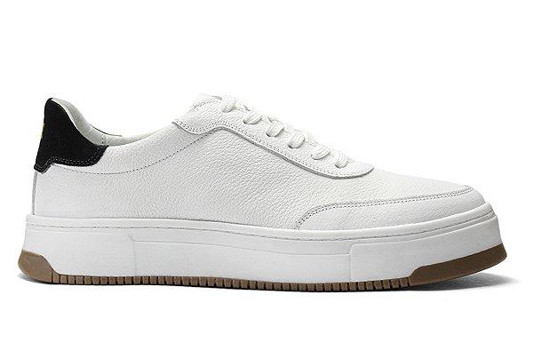 Tênis Casual Couro Branco Barcelona Design | Rock Bull