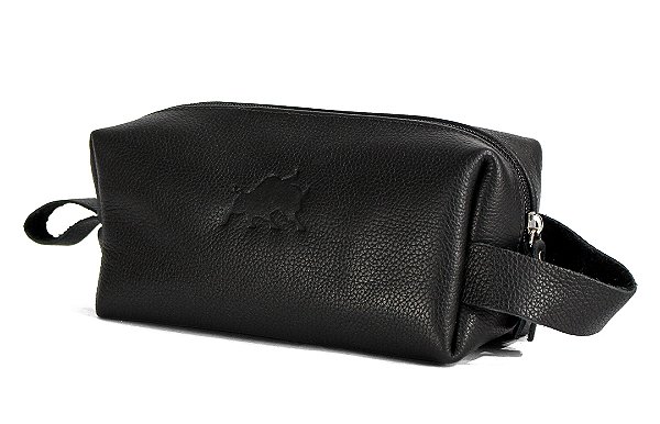 Necessaire Couro Preto