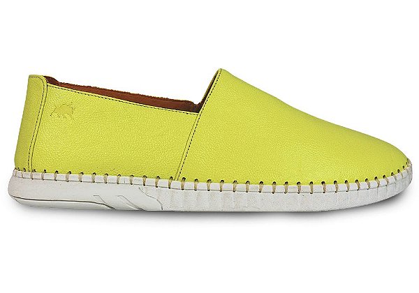 Alpargata Masculina Couro Amarelo Barcelona Design