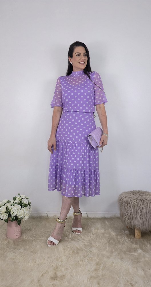 Conjunto Midi Poás Lilás