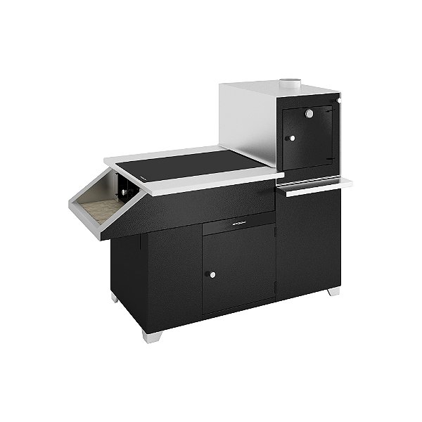 Fogão a Lenha Brasil — Chapa Vitrocerâmica — Direito