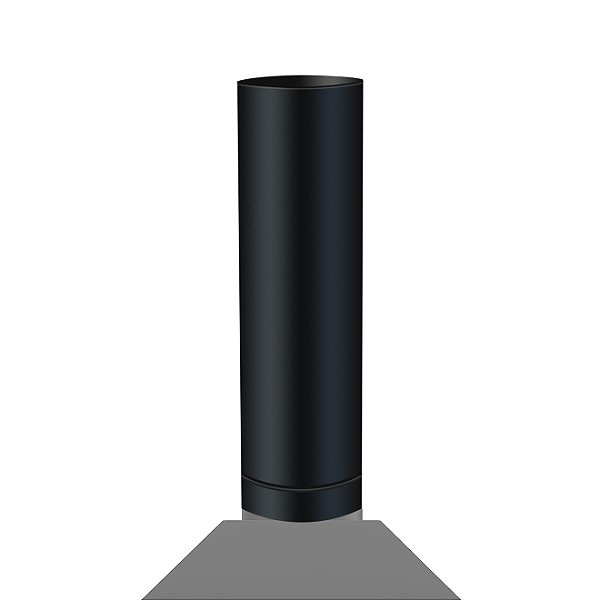 Cano — Para Chaminé — Ø 250 mm — 60 cm — Preto