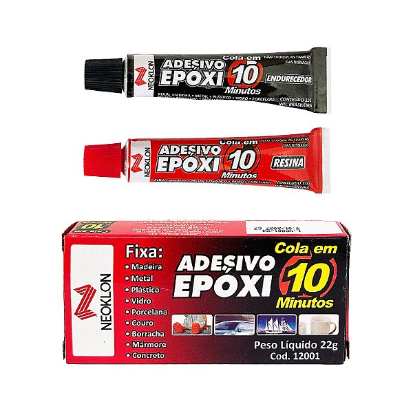 Cola Adesivo Epóxi — 10 Minutos — Neoklon — 22g
