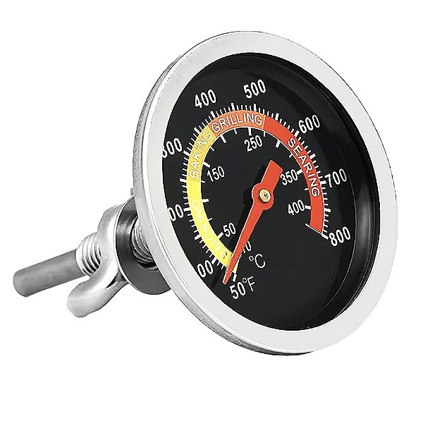 Termômetro Analógico BBQ — Para Fornos, Defumadores e Smokers — 425°C