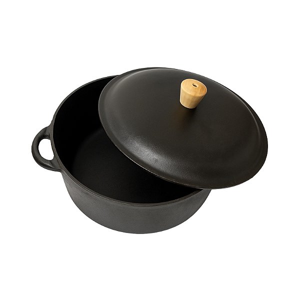 Panela De Ferro / 26 cm / Tampa De Ferro / Panela Da Vovó Legítima