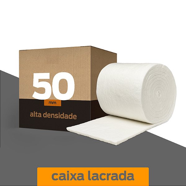 Rolo Manta Fibra-Cerâmica — Isolamento Térmico — Alta Densidade — Espessura 50 mm