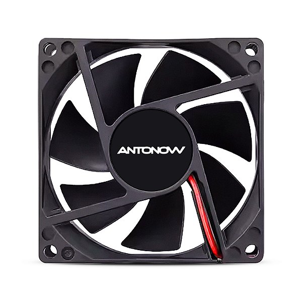 Cooler 12V — 80 x 80 x 25 mm — Microventilador Axial