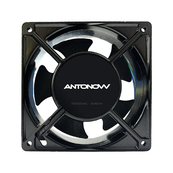 Microventilador Axial em Alumínio — 120 x 120 x 38 mm — Bivolt 110/220V — 50/60hz — Ventoinha — Cooler