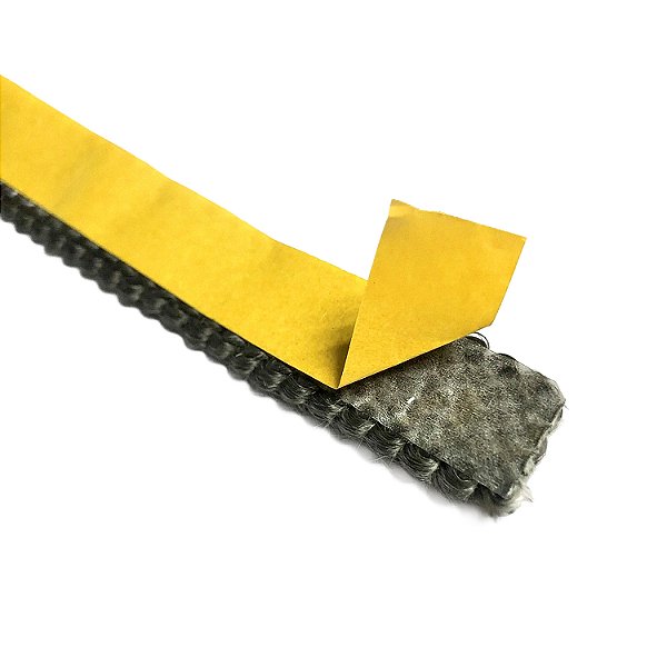 Fita de Fibra-Cerâmica Autoadesiva — 2 mm X 12 mm — 1 Metro — Isolamento Térmico